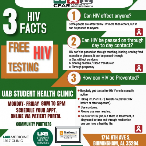 Student Health is currently offering free HIV testing